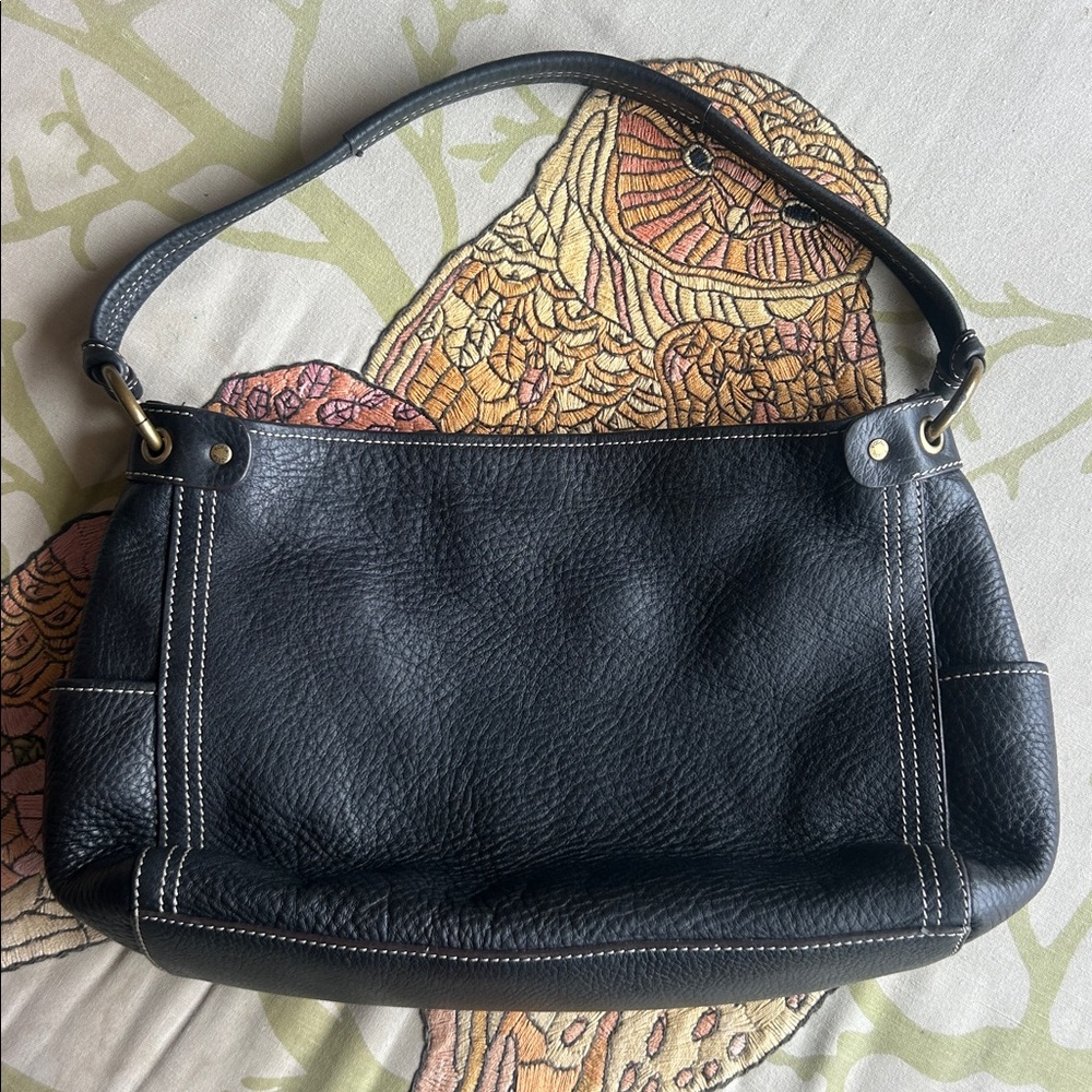 Fossil Black Leather Shoulder Bag - Picture 2 of 8
